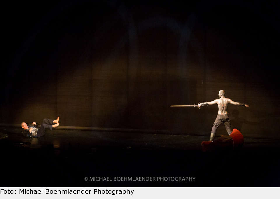 „Hab' ich 'sonst' gesagt?“ Himmelnochmal, denkt Alberich, jetzt rückt der Bengel den Ring nicht raus. ring musical konzertant fuessen 2018 14